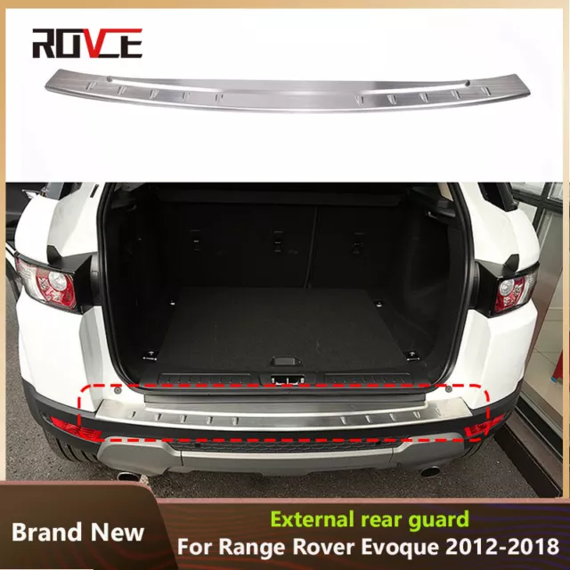 Rear Bumper Protector Sill Plate Guard Cover For LR Range Rover Evoque 2012-2018