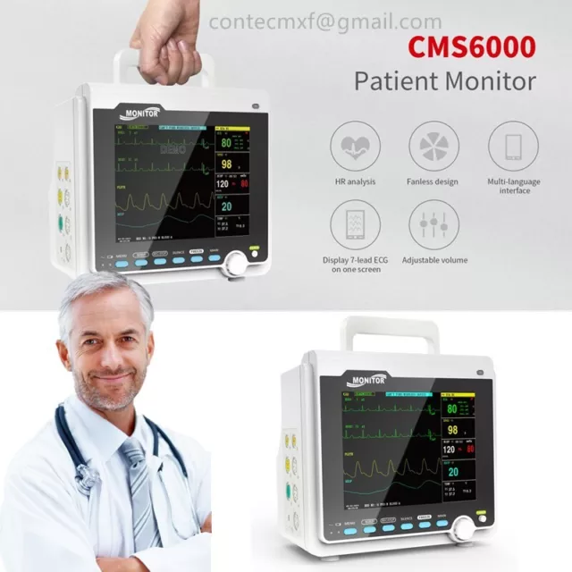 Les signes vitaux du moniteur patient CMS6000 surveillent 6 paramètres