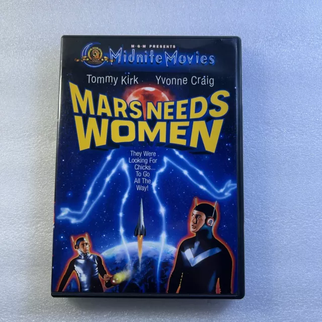 MARS NEEDS WOMEN (1967) DVD NEW Tommy Kirk⭐️ Yvonne Craig ⭐️Sci-Fi Cult  ⭐️⚡️☄️ $8.99 - PicClick