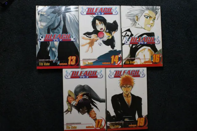 Bleach Manga Lot Volumes 13 14 16 17 19 English Viz Media By Tite Kubo