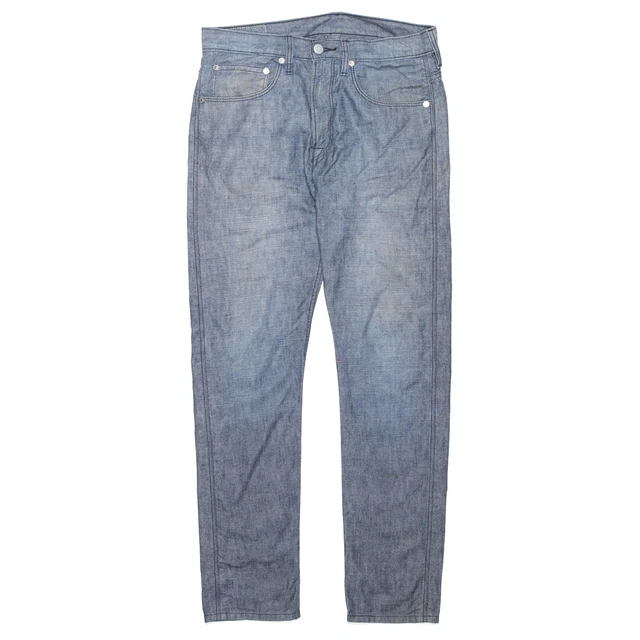 Jeans dritti Levi's 522 da uomo blu denim sottili W32 L32