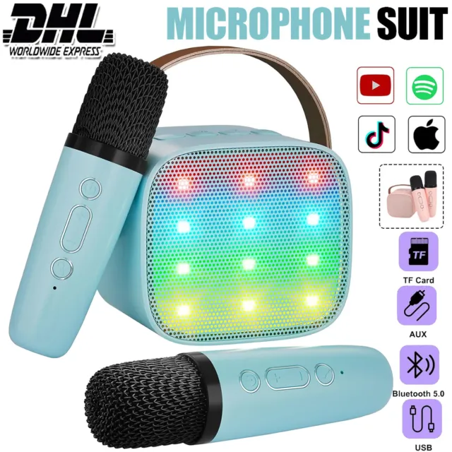 Wireless Bluetooth Karaoke Mikrofon Lautsprecher Handheld Mic KTV Microphone USB