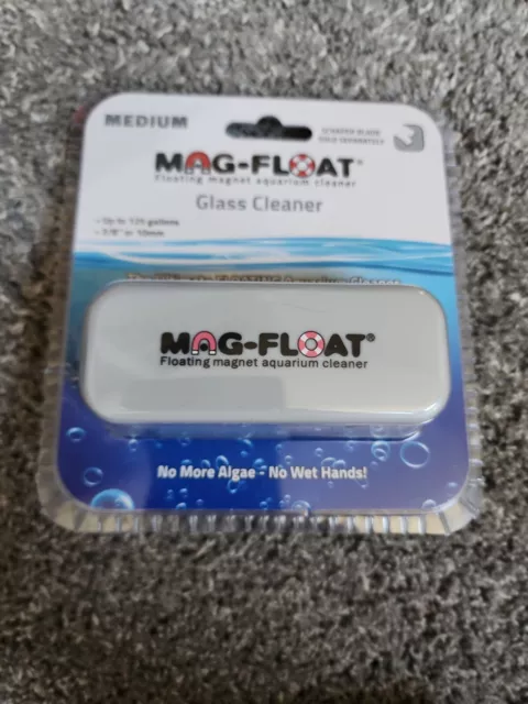 Mag-Float Floating Magnet Aquarium Cleaner Glass Cleaner, Medium