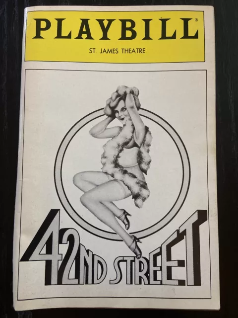 42nd Street Playbill Broadway NY ST James Theatre October 1988