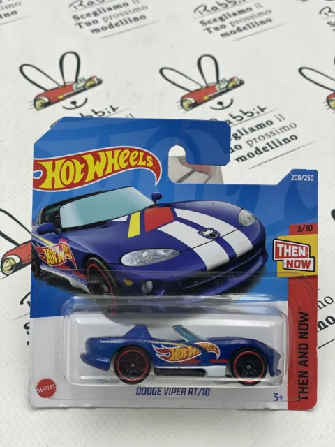 Die Cast " Dodge Viper Rt/10 " 1/5 Hw Then And Now Hot Wheels Skala 1/64