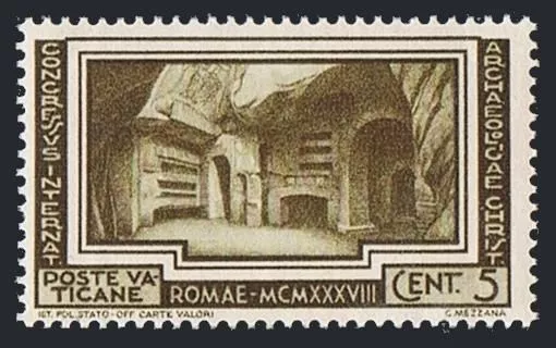 Vatican 55,MNH. Michel 67. Christian Archaeological Congress,Rome,1938.