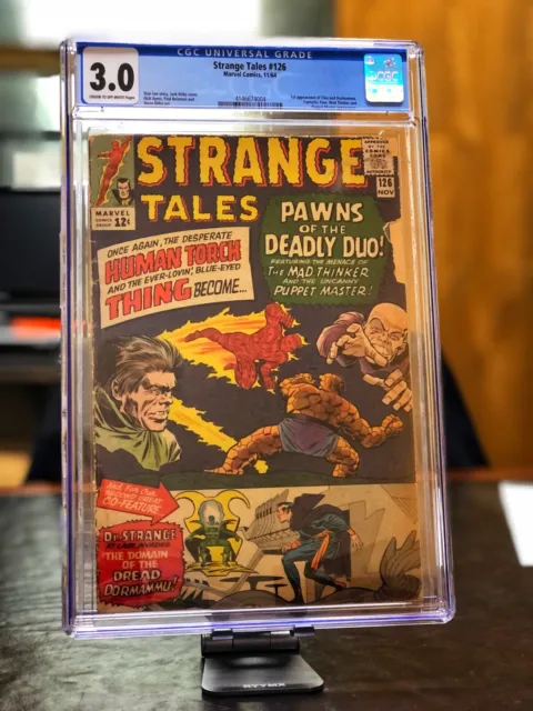 Marvel Strange Tales #126 CGC 3.0 1964 1st App Dormammu Fantastic Four MCU thing