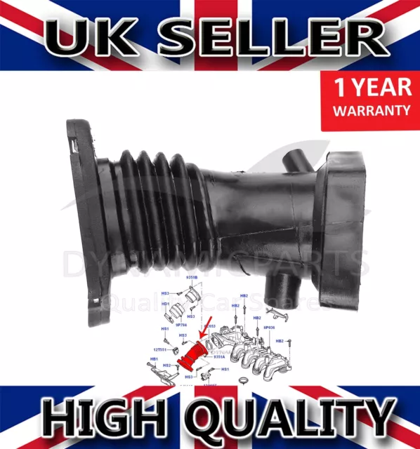 FOR FORD FOCUS C-MAX 1.6 TDCi 109HP AIR INLET MANIFOLD TURBO HOSE PIPE