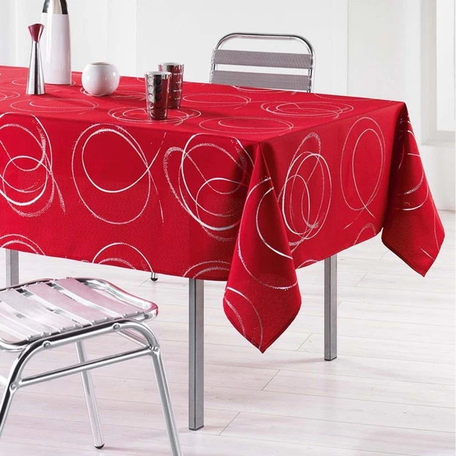 Nappe 2m40 x 1m50 Artchic bleu Anti tache et infroissable