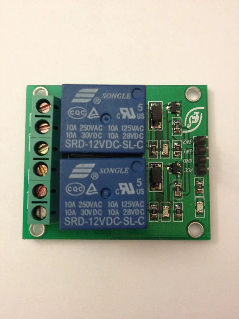 5 V DUAL Channel Relay Module With Optocoupler for Arduino PIC ARM DSP ...