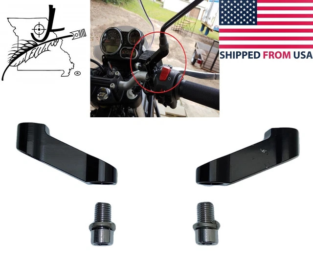 ROYAL ENFIELD HIMALAYAN & Scram 411 Rear View Mirror Extensions Riser