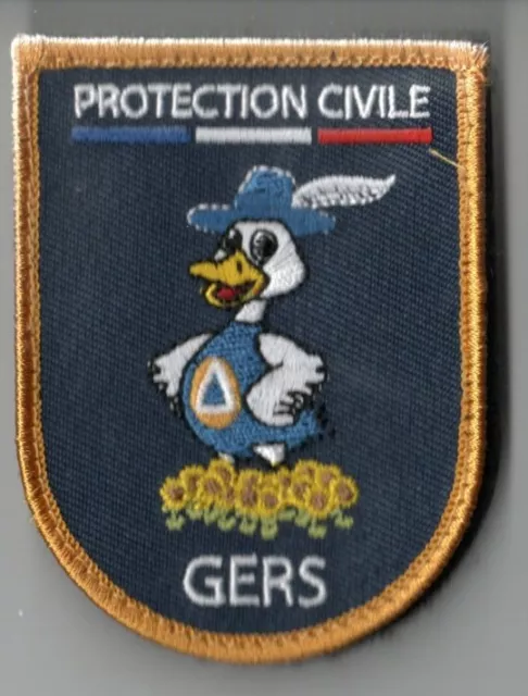 Pompiers ecussons sécurité civile dragon SNSM  protection civile GERS 32 BRODERI