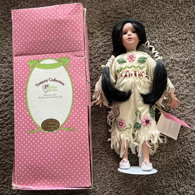 Paradise Galleries Treasury Collection Vintage Native American Doll