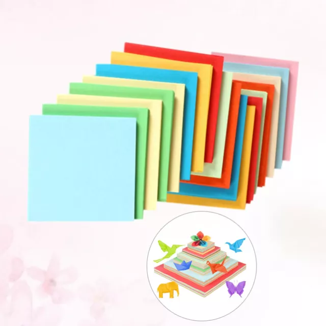 100 Sheets Origami Für Kinder Vogelkäfige Sittiche Farbiges Papier Geschnitten