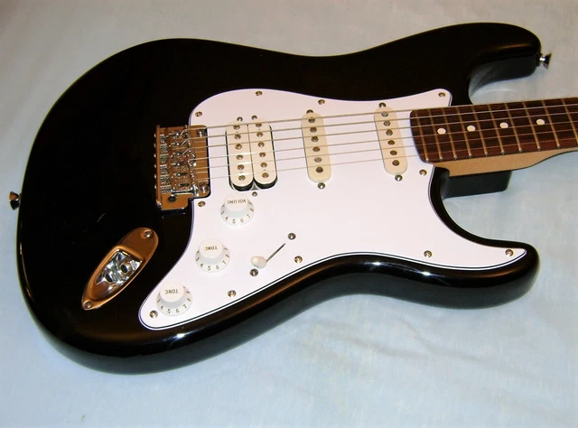 2010 Fender American Standard Stratocaster - Black - Rosewood - Hss - Hard Case