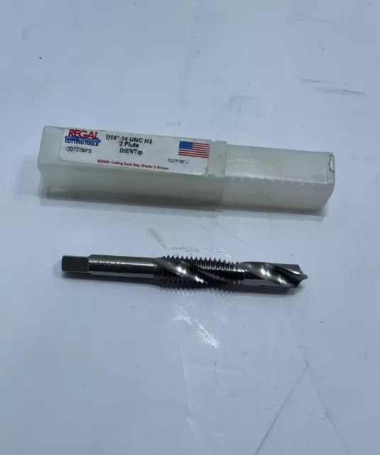 Regal 7/16"-14 UNC H3 2 Flute Drill'N'Tap HSG 1022W8JJ