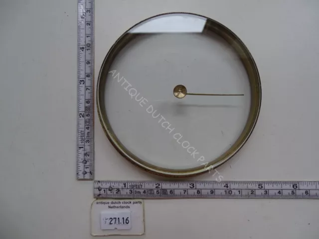 Original Barometer Glass With Pointer In A Brass Ring