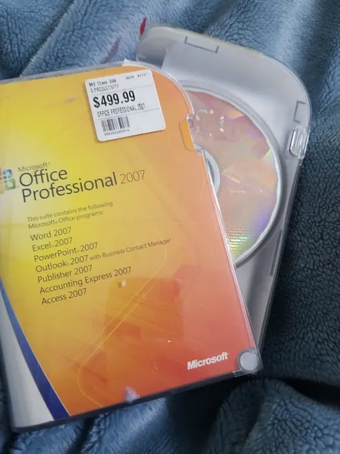 Microsoft Office Professional 2007 Software discs with product key