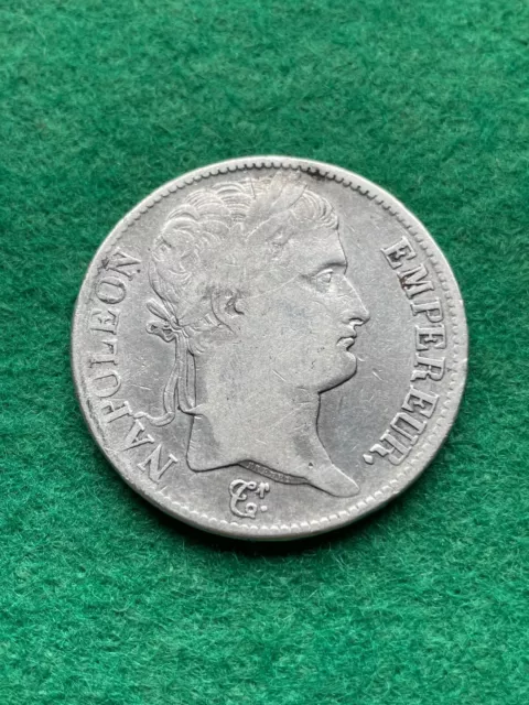 Napoléon Ier , 5 francs 1812 B Rouen , Argent , TB