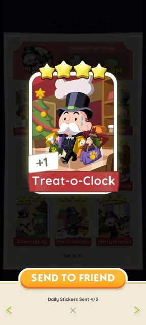 monopoly go STICKER - treat o clock