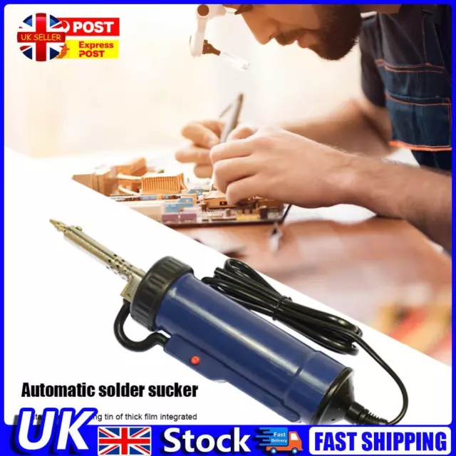 Portable Desoldering Tin Removal Pump Automatic Electric Vacuum Solder Sucker UK