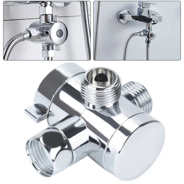 1/2\" Montaje de brazo de ducha de tres vías 3 vías ABS BSP cabezal de ducha batería mezcladora