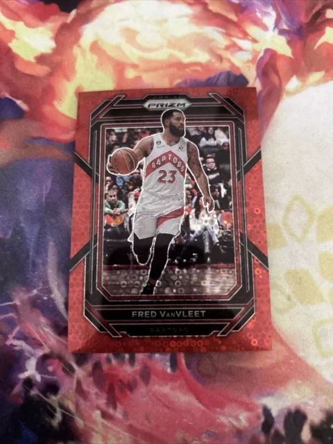 2022-23 Panini Prizm Red Disco Prizm #26 Fred VanVleet /100 Raptors