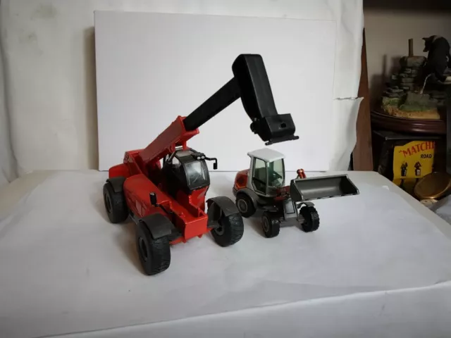 Vintage Farm Tractor Teleporter And Mini Digger Original Condition