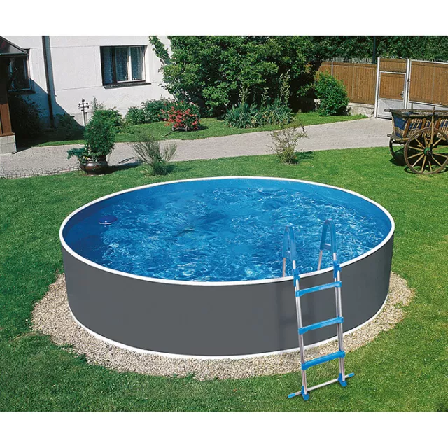 Mypool Pool-Set 350x90 cm 7.800l Sicherheitsleiter Filter Swimmingpool Schwimmen