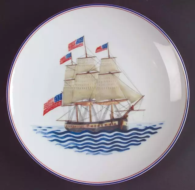 Mottahedeh Our Maritime Heritage-American Ship Luncheon Plate 6661861