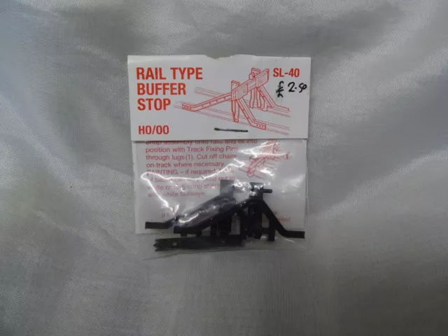 Rail type buffer stop SL-40 by peco in plastic HO/ OO gauge trains