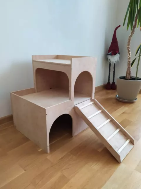 RABBIT 3tiers hop up House Castle petite maison de jeu pour animaux