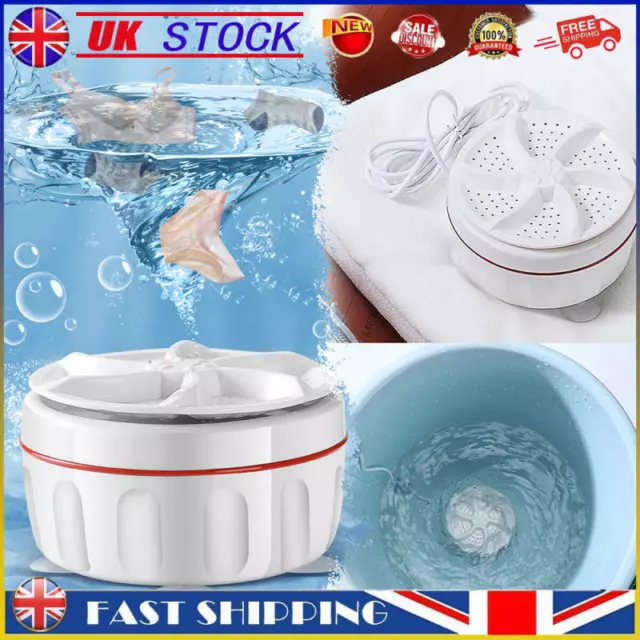 USB Mini Washing Machine Portable Ultrasonic Turbine Laundry Washer Travel Home