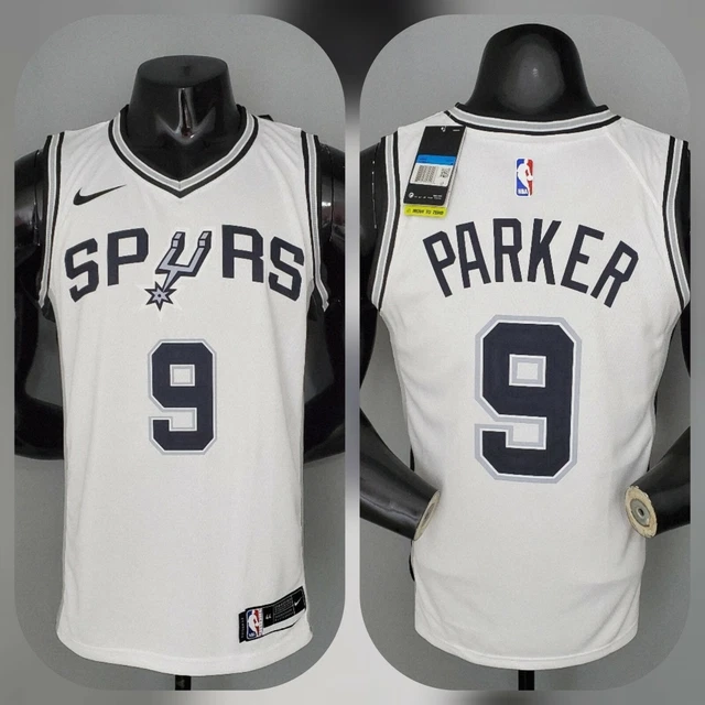 MAILLOT NBA SAN Antonio Spurs blanc Tony Parker 9 taille L EUR 44,90 -  PicClick FR