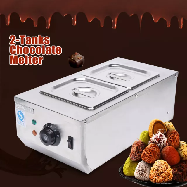 4kg Chocolate Tempering Machine Commercial Chocolate Temperer Warmer Melter2 Pot