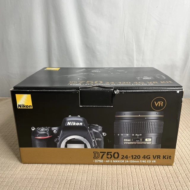 IN BOX Nikon D750 24-120 & VR Lens Kit - Black Open box **MINT** Condition