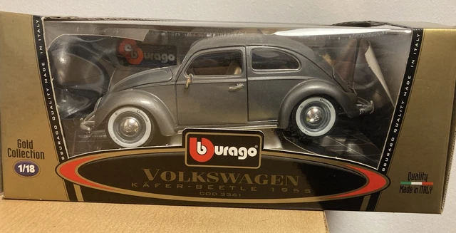 Burago Gold Collection 1/18 - Volkswagen Coccinelle 1955 - Bleue