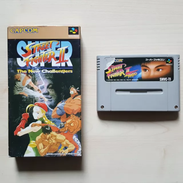 SNES SFC Super Street Fighter The New Challengers in OVP Super Nintendo Famicom