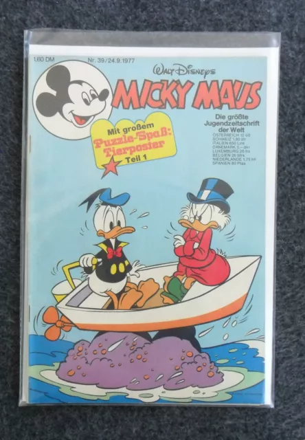 Micky Maus Nr. 39 (24. 9. 1977) Mit Beilage - Disney - Ehapa Verlag - Z. 2