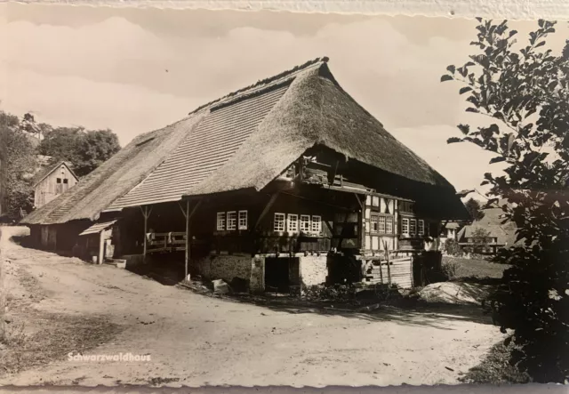 Antique Postcard House in Black Forest in Germany Vintage Ephemera