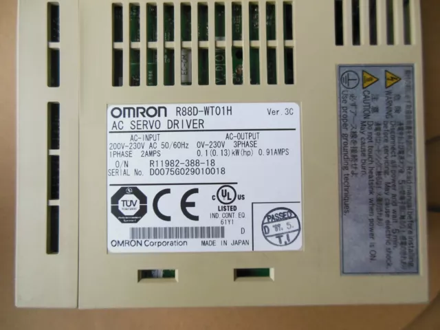 OMRON servo  driver  R88D-WT01H R88DWT01H  refurbished 2-5 days delivery