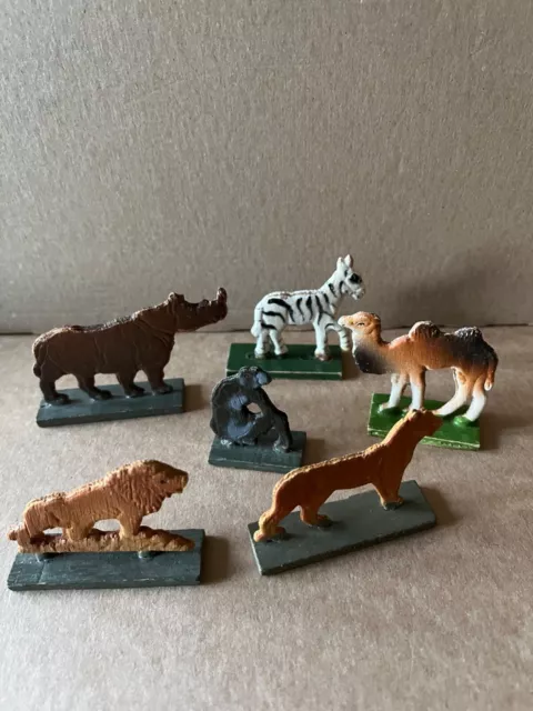 DDR Spielzeug Konvolut Holz Holzspielfiguren Roßweiner Flachtiere Zoo Tier