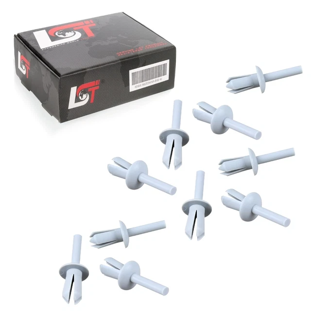 Clip Portiera Auto BMW - 50 Pezzi Ricambio Nylon Per E30 E36 E39 E46 Modelli
