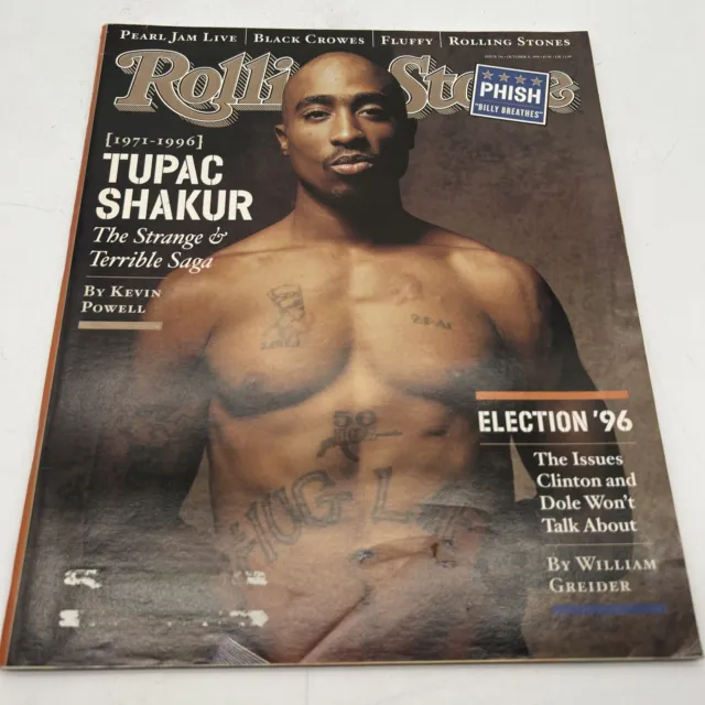 Rolling Stone Magazine Issue 746 October 31, 1996 Tupac Shakur