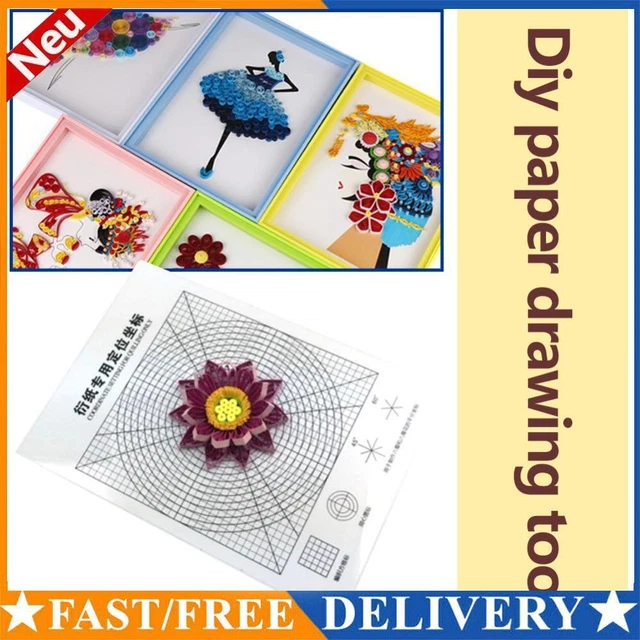 Release Drawing Locating Paper Craft Quilled Setting for DIY Paper Handmade Tool