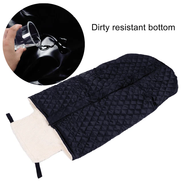 (Black) Wheelchair Blanket Thicken Warm Wheelchair Fleece Wrap Blanket