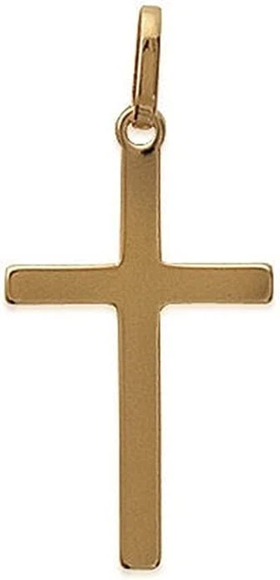 Pendentif Croix Celtique Avec Triskel - Plaqué Vermeil Et Laminé Or 18k, 15 Mm, Neuf