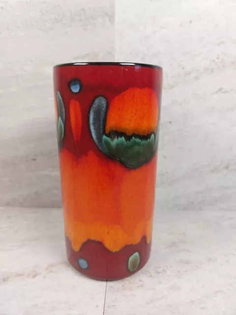 Poole Pottery Volcano Living Glasur Vase (Künstlermarke) 17 cm hoch