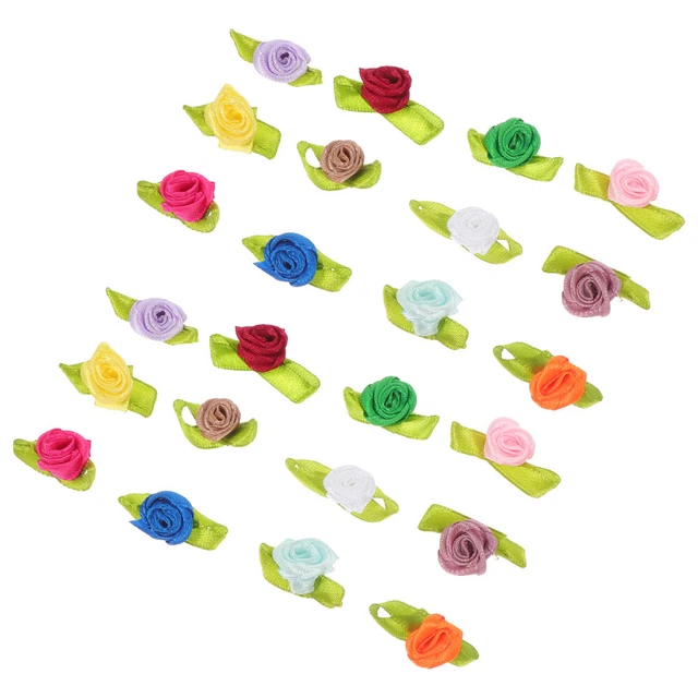 Rosas de lijado bolsa de ropa parche de pétalos de rosa para coser corbata