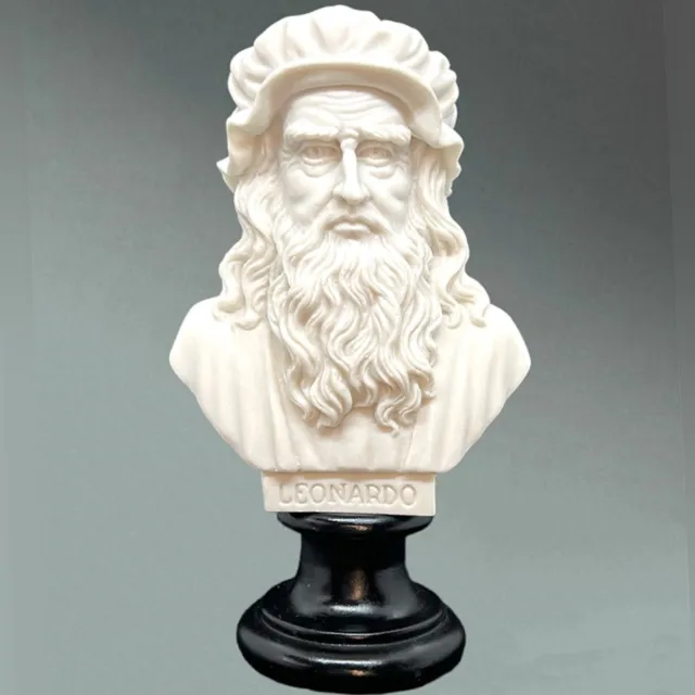 Statuetta Busto Leonardo Da Vinci Statuette Decorativa Statuina statuine e base